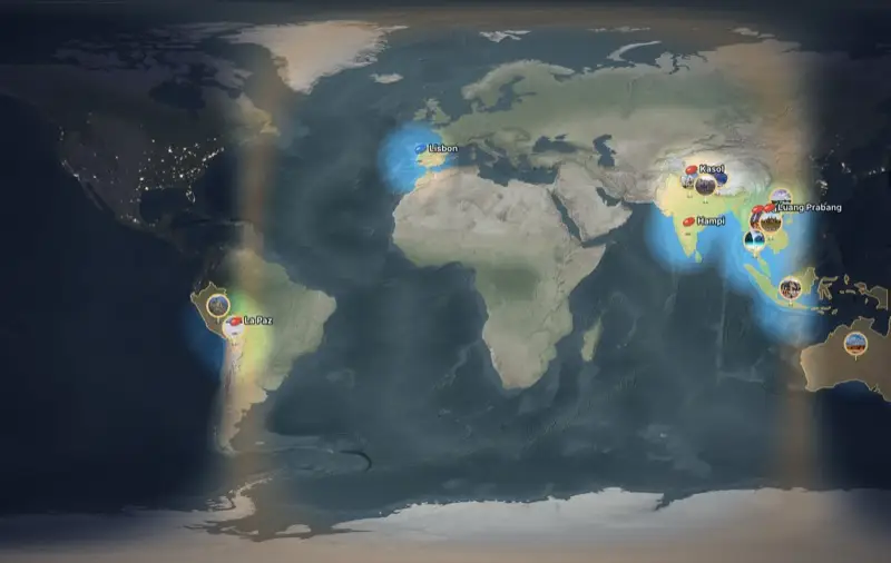 Maya’s map in the Earth style
